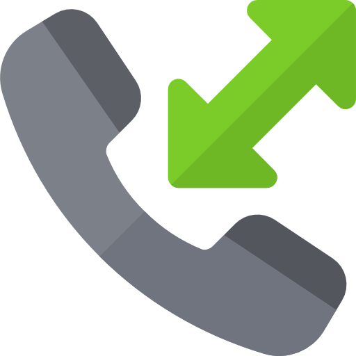 Call diversion Basic Rounded Flat icon