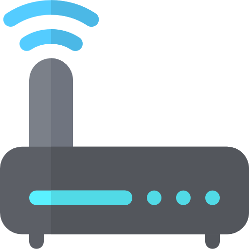 router Basic Rounded Flat icoon