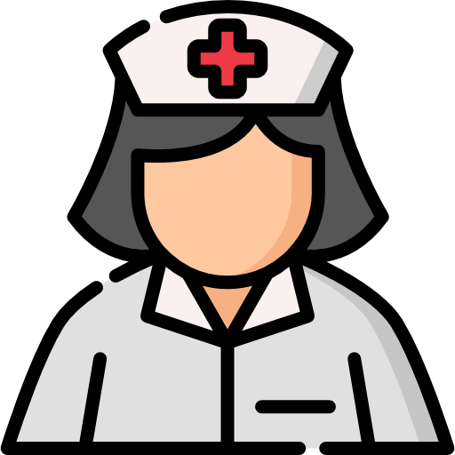 enfermera Special Lineal color icono