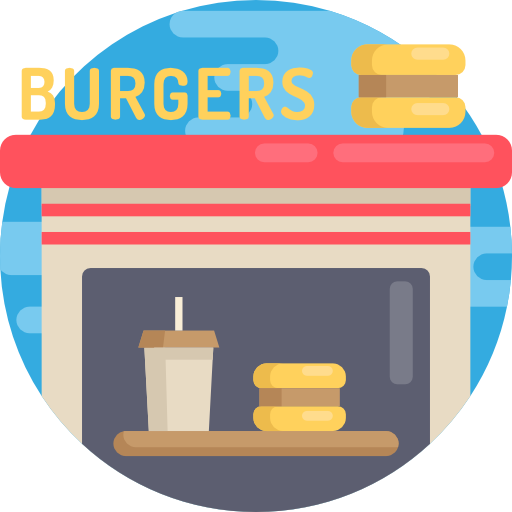 hamburgers Detailed Flat Circular Flat icoon