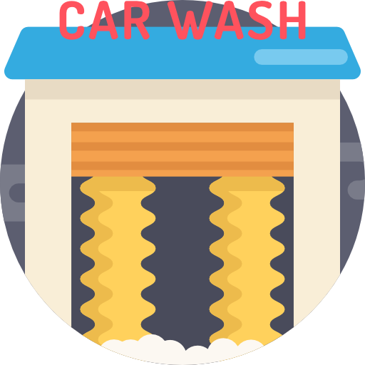 lavado de autos Detailed Flat Circular Flat icono