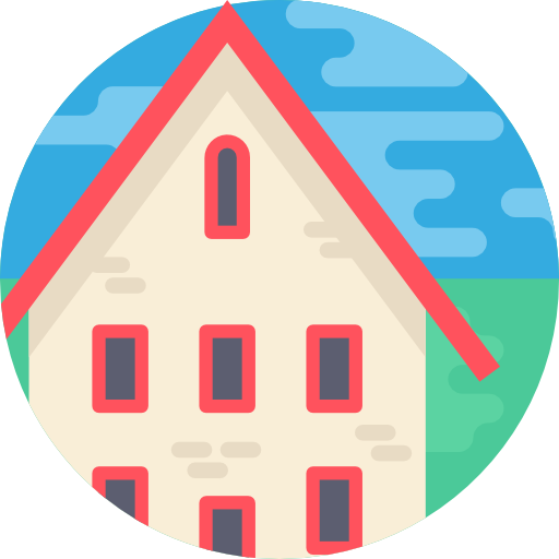 casa Detailed Flat Circular Flat icono