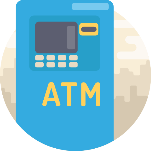 geldautomat Detailed Flat Circular Flat icon