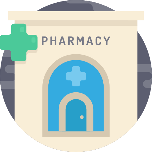 farmacia Detailed Flat Circular Flat icono