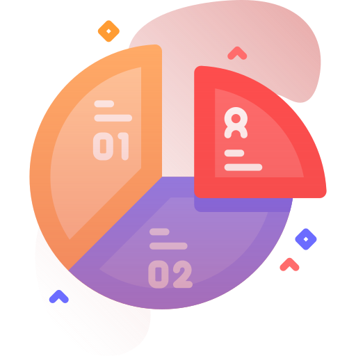 Pie chart Special Ungravity Gradient icon