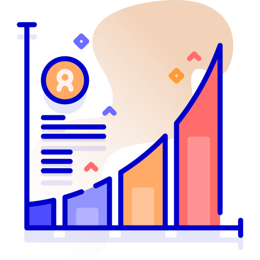 Bar chart Special Ungravity Lineal color icon