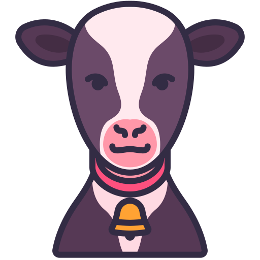 vaca Victoruler Linear Colour icono