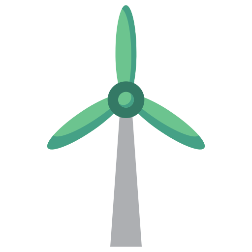 turbina eolica Generic Flat icona