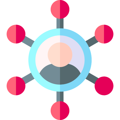 organisation Basic Rounded Flat Icône