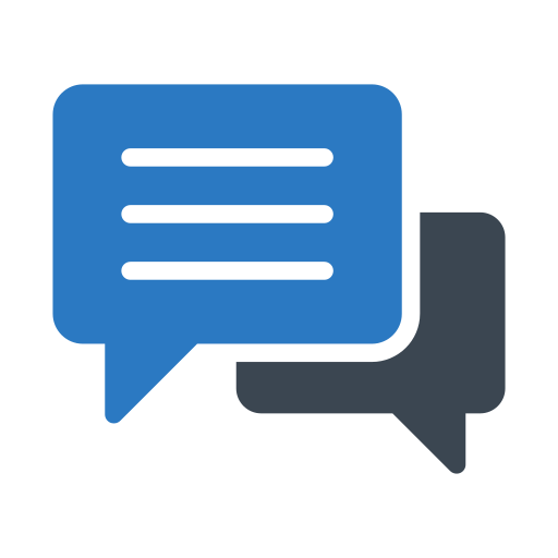 Conversation Generic Blue icon