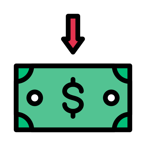 paiement Vector Stall Lineal Color Icône