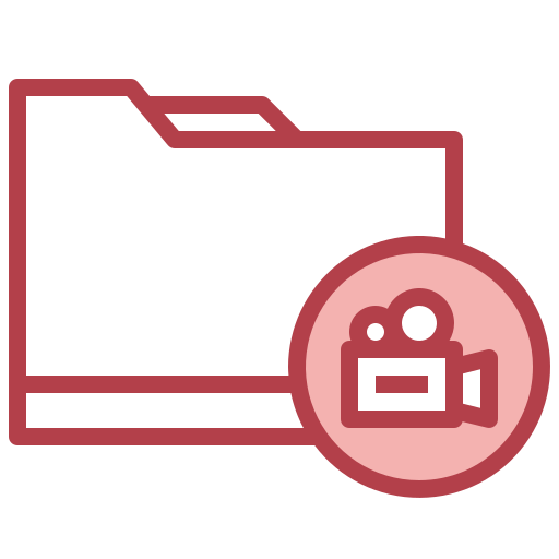 Video folder Surang Red icon