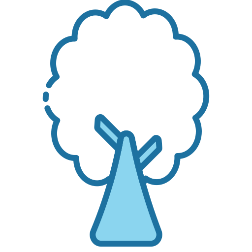 Tree Generic Blue icon