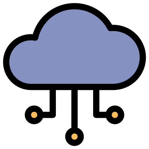 cloud computing Generic Outline Color Icône