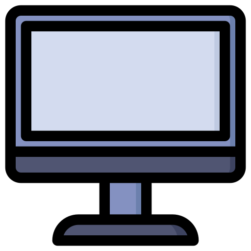 komputer stacjonarny Generic Outline Color ikona
