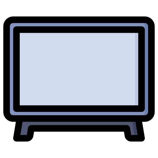 televisión inteligente Generic Outline Color icono