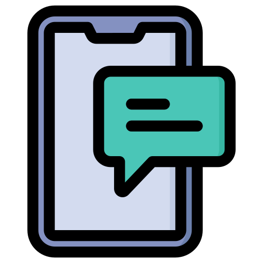 Text message Generic Outline Color icon