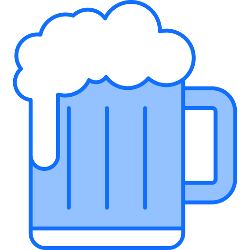 chope à biere Generic Blue Icône