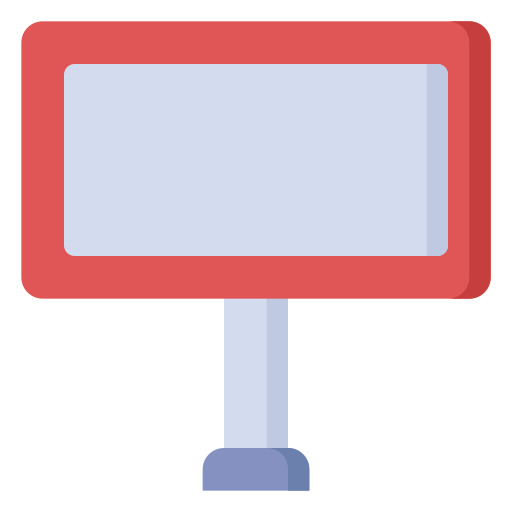 aanplakbord Generic Flat icoon