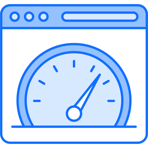 Page speed Generic Blue icon
