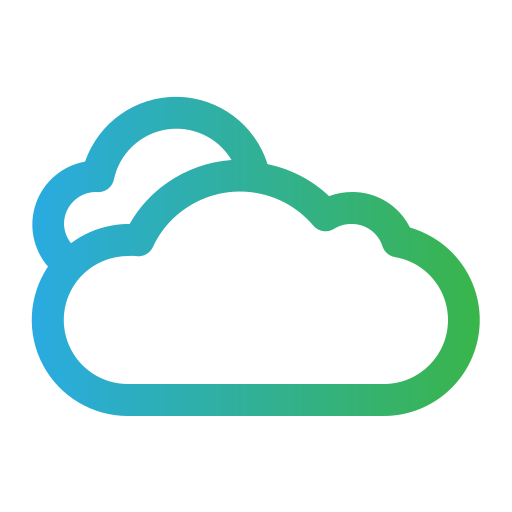 Cloud Super Basic Rounded Gradient icon