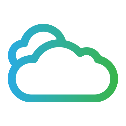 nuvola Super Basic Rounded Gradient icona