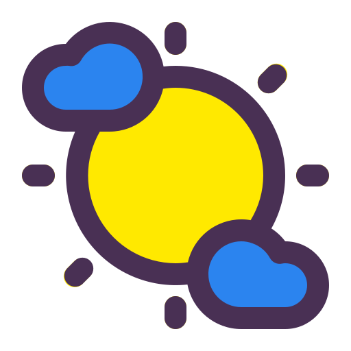 흐린 날 Generic Outline Color icon