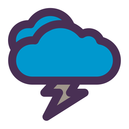 Lightning Generic Outline Color icon