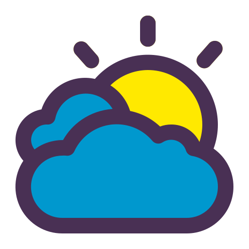 曇りの日 Generic Outline Color icon