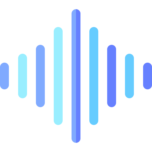 fale dźwiękowe Basic Rounded Flat ikona