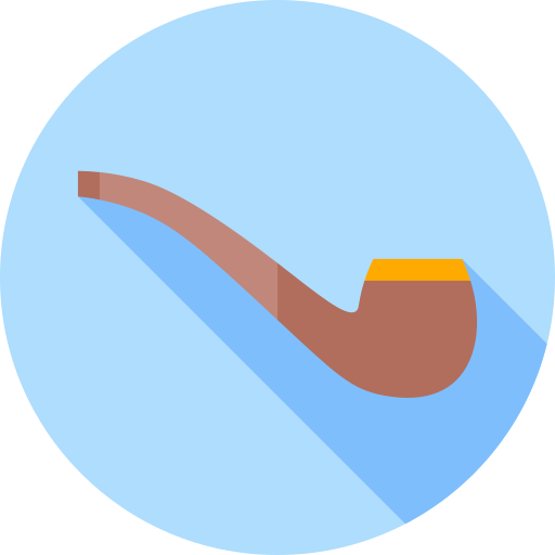 pijp Flat Circular Flat icoon