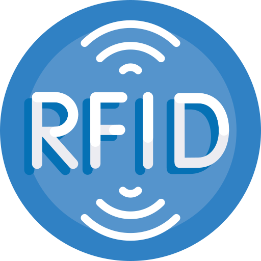 rfid Detailed Flat Circular Flat icona