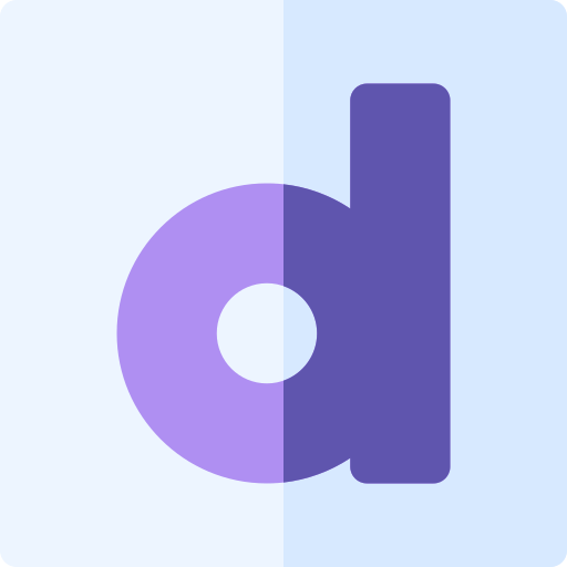 文字d Basic Rounded Flat icon