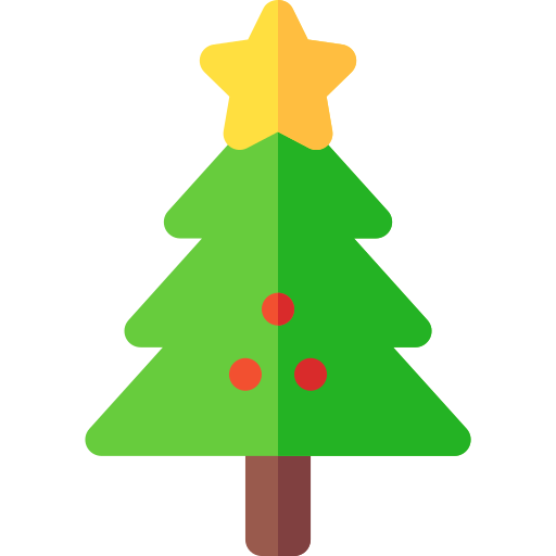 árbol de navidad Basic Rounded Flat icono