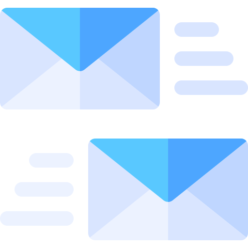 wyślij maila Basic Rounded Flat ikona