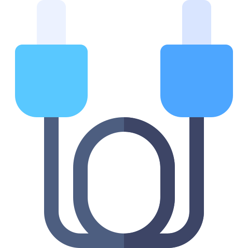 usb-kabel Basic Rounded Flat icoon