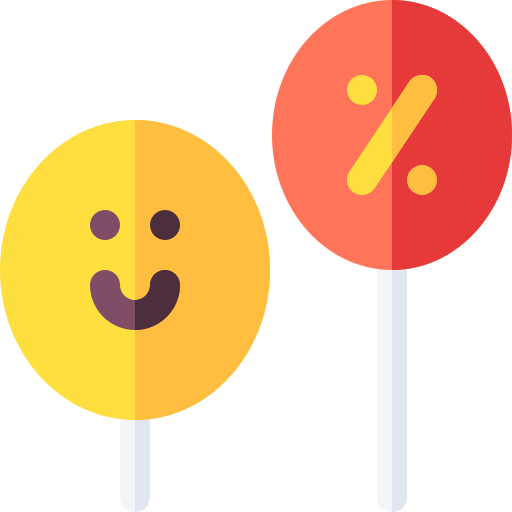 Discount balloons Basic Rounded Flat icon