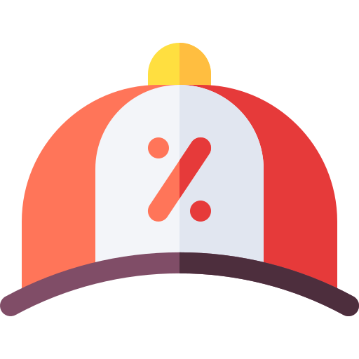 baseball kappe Basic Rounded Flat icon