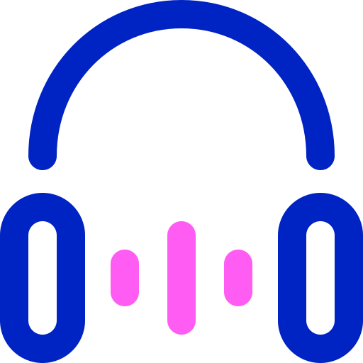 Headphone Super Basic Orbit Color icon