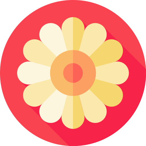 カモミール Flat Circular Flat icon