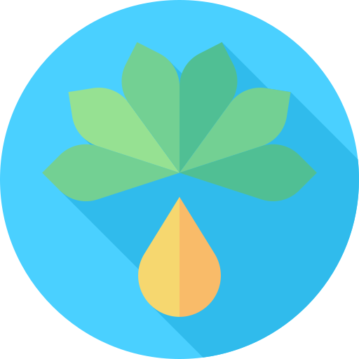 팜유 Flat Circular Flat icon