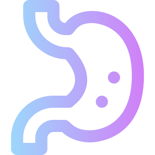 Stomach Super Basic Rounded Gradient icon