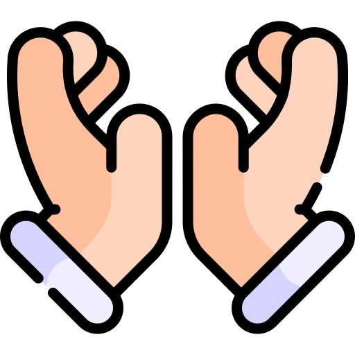 Руки Kawaii Lineal color иконка