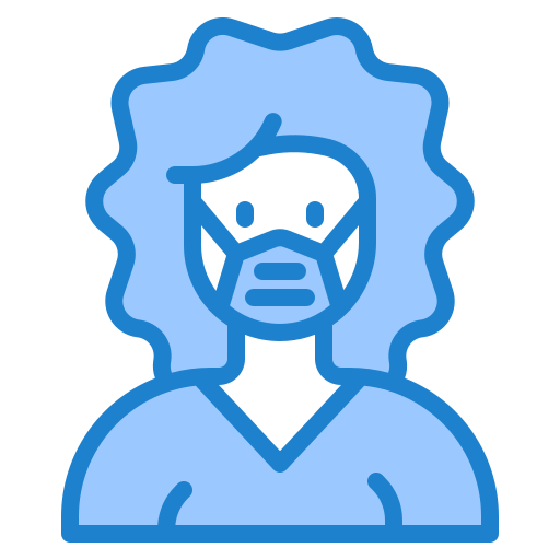 女性 srip Blue icon