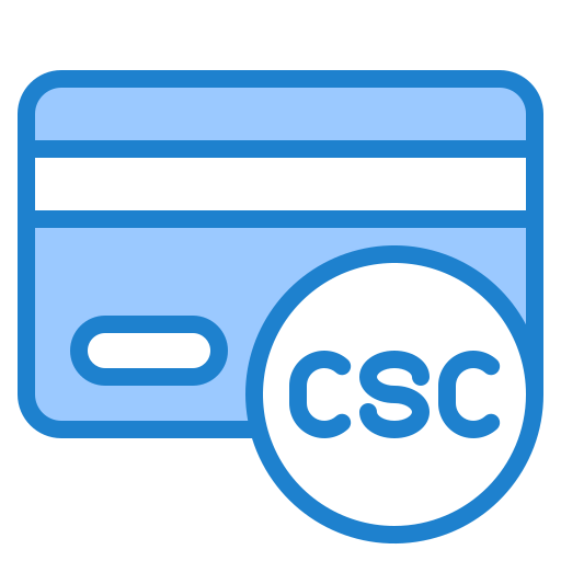 kreditkarte srip Blue icon