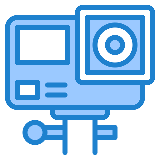 action-kamera srip Blue icon
