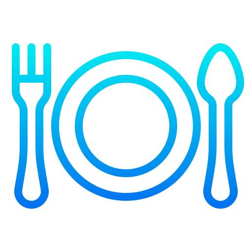 Еда и Ресторан srip Gradient иконка