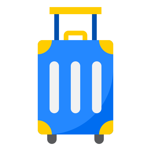 bagage srip Flat icoon