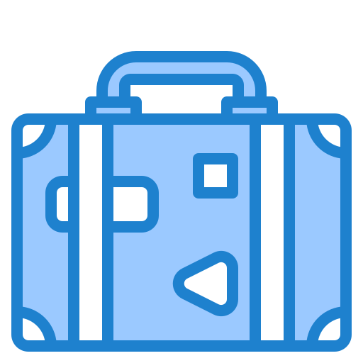 Baggage srip Blue icon