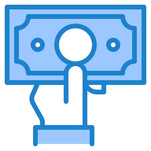 banknote srip Blue icon